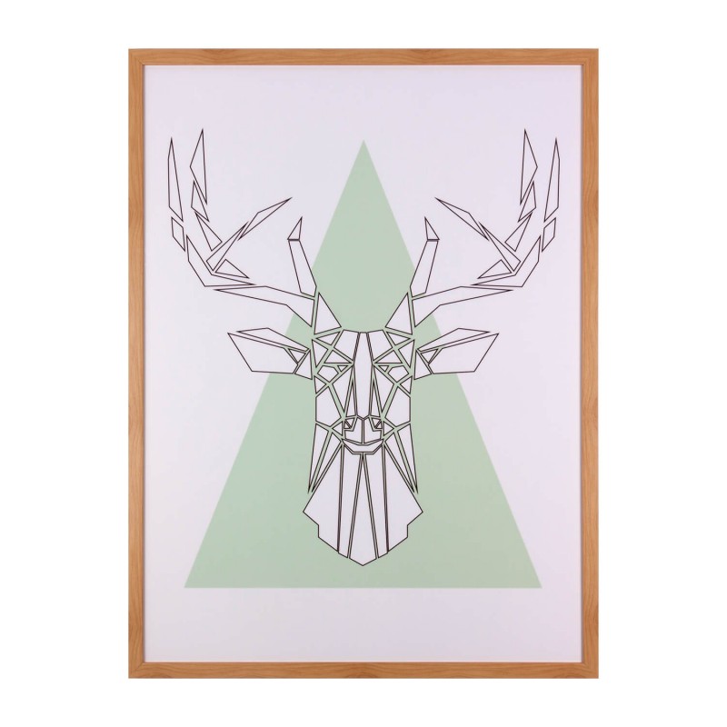 Cuadro Prisma Ciervo 60 x 80 cm