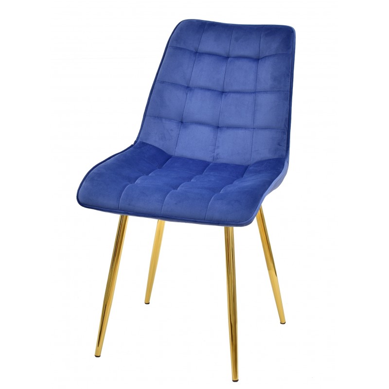 Silla Velvet Azul 