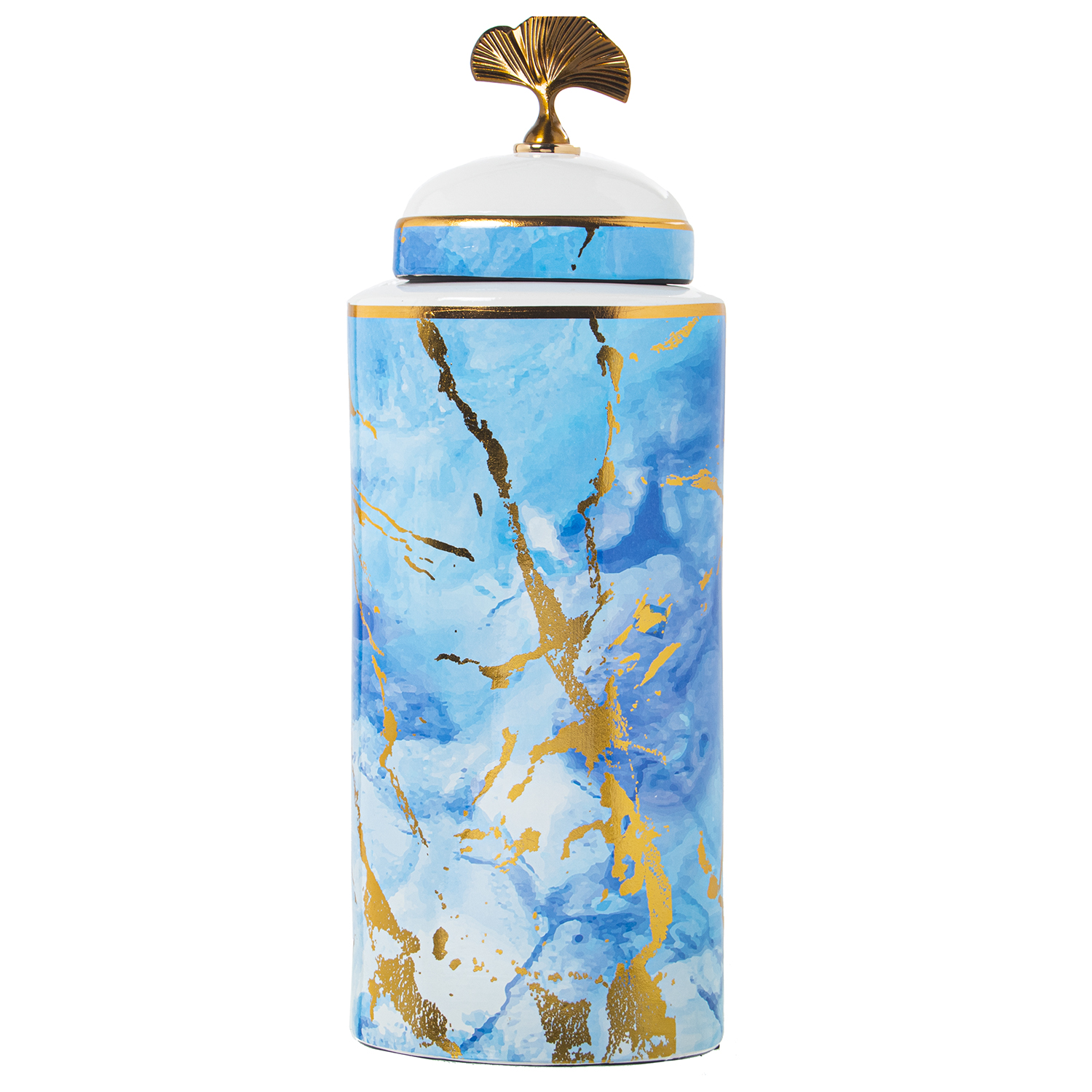 Tibor Cer&aacute;mica Azul / Oro